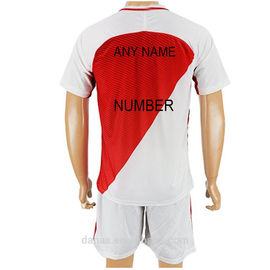 New model grade thailand quality white red jersey football soccer