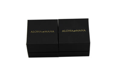 Eco - Friendly Gold stamping Packing Cardboard Boxes For Jewelry Packaging