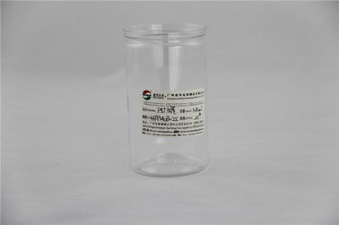Customized dry fruit Clear Plastic Cylinder box 400ml , Food grade PET can