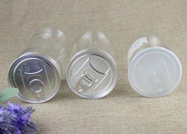 50ml food grade Clear Plastic Cylinder PET nut Can with ISO SGS QS