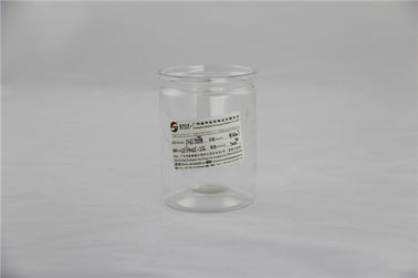 550ml Easy Open Clear Plastic Cylinder PET Can For Food / Cookies Packing