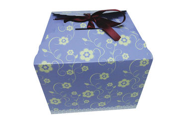 Enviromental Printing Box Packaging , Fancy Birthday Paper Cake Boxes