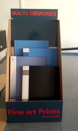 Books cardboard counter display pop storage display box for notebooks