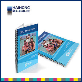 Custom Full color Spiral Bound Book Printing ,  Hardcover print spiral bound book