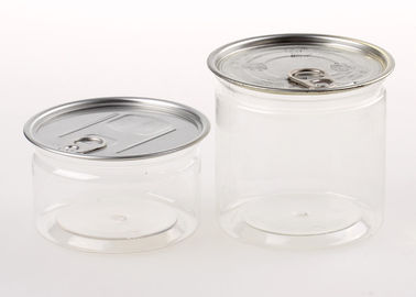 Sealing Clear Plastic Cylinder Airtight Easy-open Plastic PET Beverage Cans