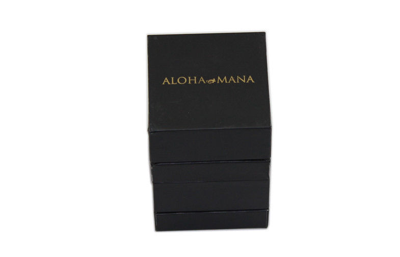 Eco - Friendly Gold stamping Packing Cardboard Boxes For Jewelry Packaging