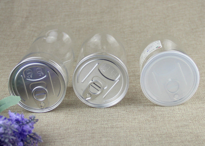 50ml food grade Clear Plastic Cylinder PET nut Can with ISO SGS QS