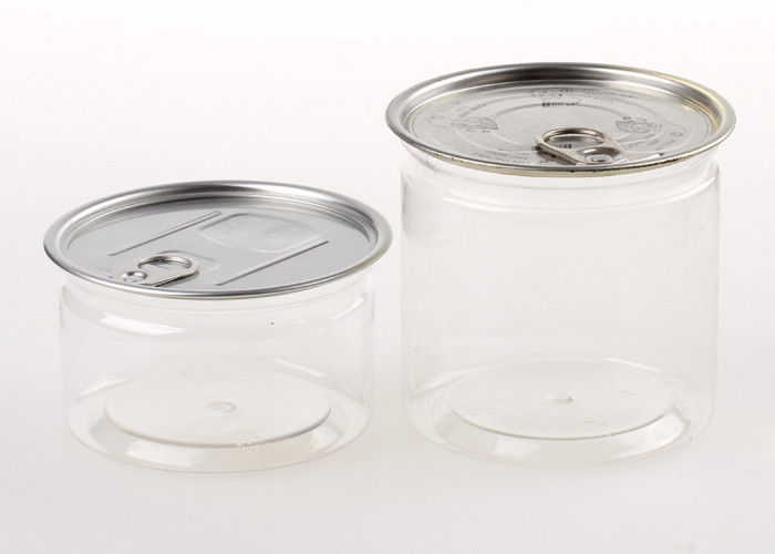 Sealing Clear Plastic Cylinder Airtight Easy-open Plastic PET Beverage Cans